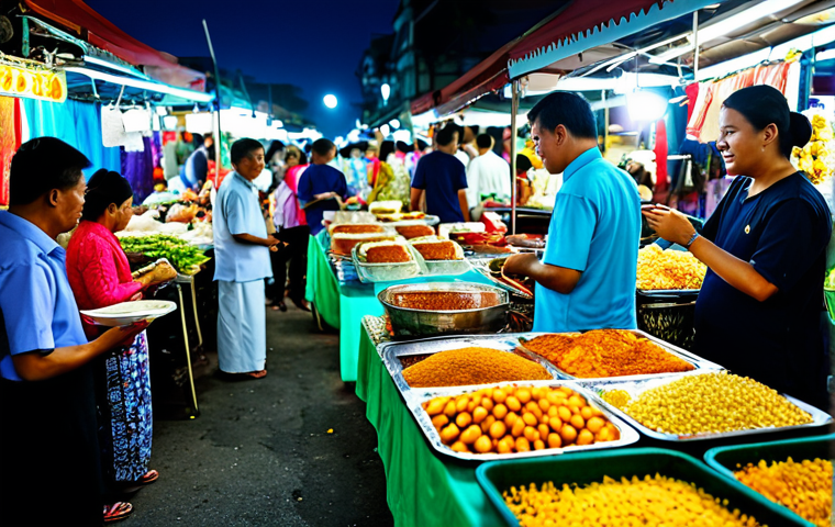 A Busy Marketplace Scene**

"A vibrant scene in a Malaysian pasar malam (night market), fully clothed vendors selling food and crafts, modest clothing, appropriate attire, safe for work, perfect anatomy, natural proportions, professional photography, high quality, family-friendly atmosphere, bokeh."

**